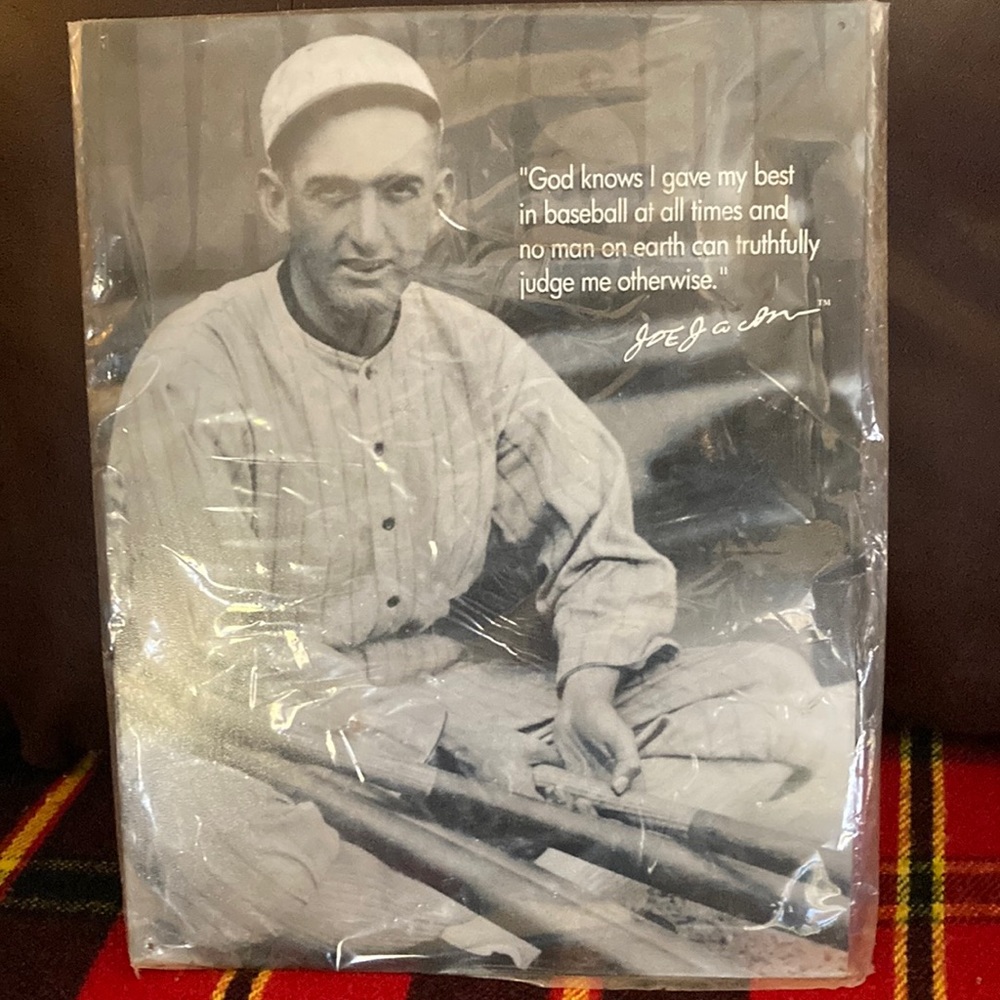 Shoeless Joe Jackson metal sign
